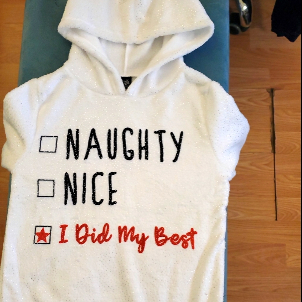 White Fuzzy Hoodie